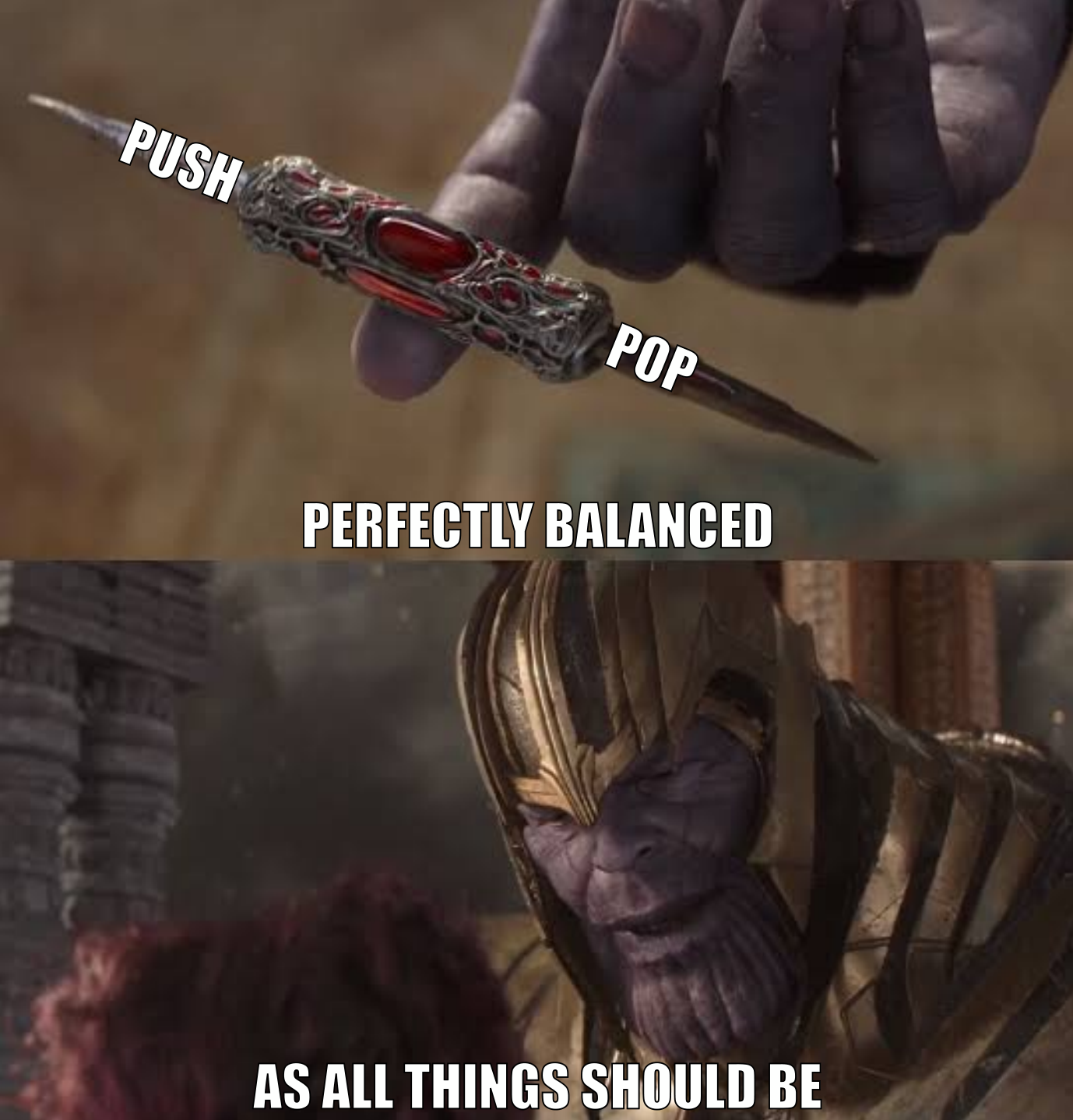 Push Pop balance